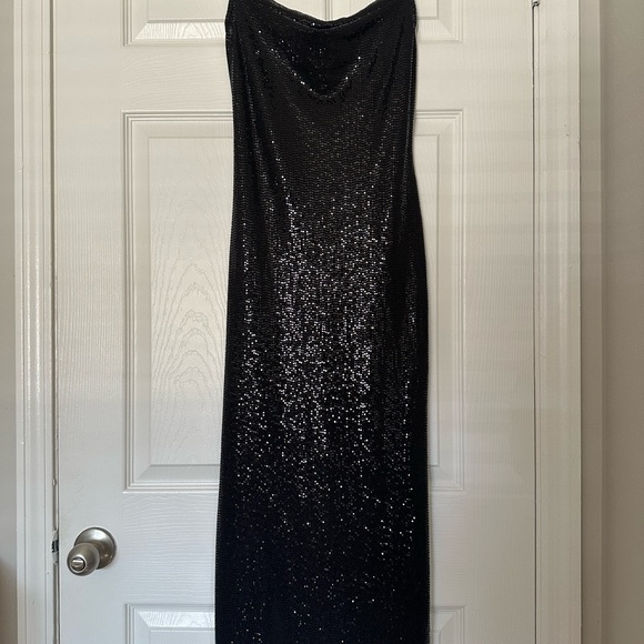 Bebe Black Sequin Maxi Dress - Picture 4 of 8